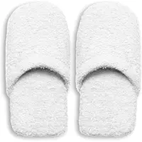 Excelsa Chaussons Spa en coton de taille blanche