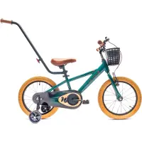 Sun baby Vélo enfant 16" verdoyant avec laisse verte
