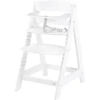 Roba chaise haute d'escalier 'Sit Up Click 'N' Flex', évolutive, fermeture innovante par clic, bois, blanc