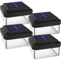 Macleans Lampe solaire sur mât GreenBlue LED 100x100mm Toit de protection GB128