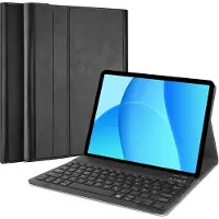 Cazy Housse pour Tablette avec Clavier compatible avec Oppo Pad SE - Étui Clavier Bluetooth QWERTZ - Noir