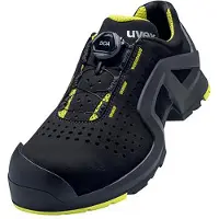 Uvex 1 support Chaussures basses S1P noir, jaune largeur 11 Gr. 45
