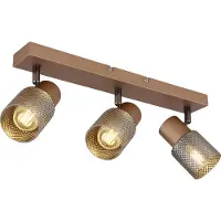 Globo Lighting Lampe de plafond Satella 3 café brun clair