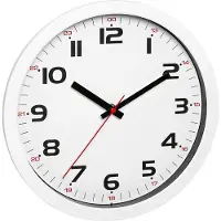 TFA-Dostmann 60.3050.02 Quarz Wanduhr 305 mm x 305 mm x 38 mm Weiß (60.3050.02)
