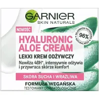 Garnier Haut Naturals Crème Hyaluronic Aloe Crème de soin légère pour peau sèche et sensible 50ml