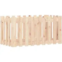 vidaXL Lit surélevé Design clôture à lattes 100x50x50 cm Pin massif