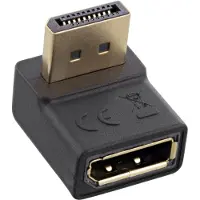 InLine 17199O Adaptateur DisplayPort, DisplayPort prise / prise femelle, anguleux vers le haut