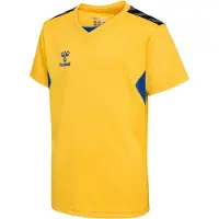 Hummel T-Shirt fonctionnel 'Authentic' bleu / jaune / noir / blanc