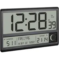 TFA-Dostmann TFA 60.4524.01 noir Horloge radiopilotée digitale XL