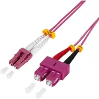 Logilink Fibre optique duplex patch cable OM4 50/125µ LC/SC special violet 7,5 m