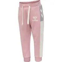 Hummel Pantalon 'Skye' gris chiné / rose ancienne / blanc