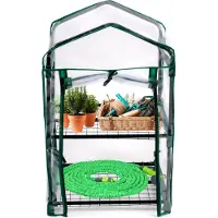 24hShop Serre de jardin 45 x 50 x 80 cm - 2 étages - Serre à tomates
