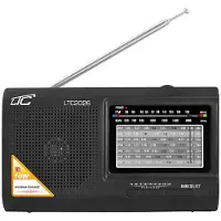 LTC Radio portable Wilga noir FM Radio 10W 3.7V 1000mA Batterie 64cm Antenne télescopique