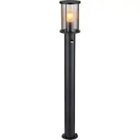 Globo lampe d'extérieur acier inoxydable noir mat, 1x E27