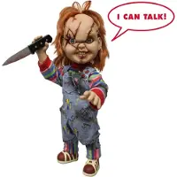 Mezco Chucky Diabolic Doll Real Size With Sound Effect Multicolore