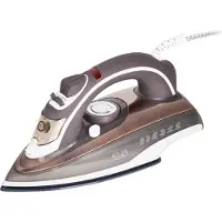 Adler Fer à repasser vapeur AD 5030, semelle céramique, 3000 W, marron, gris, blanc.