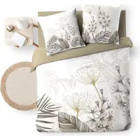 Douceur d'intérieur Parure de lit - - Bastille - Coton - 240x220cm - Blanc