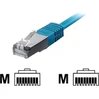 Equip 605639 Patchkabel Cat6A S/FTP 2xRJ45 20.00m blau LSZH Polybeutel