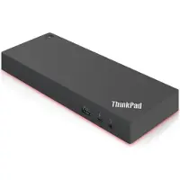 Lenovo 40AN0135EU station d'accueil Avec fil Thunderbolt 3 Noir, Rouge