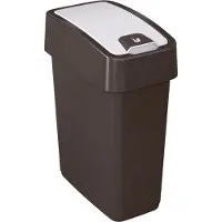 Keeeper Magne Poubelle avec couvercle, graphite Volume : 10 l
