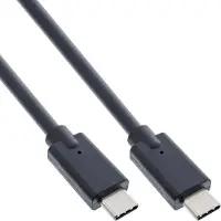 InLine 35704A Câble USB 3.2 Gen.2, USB type-C mâle/mâle, noir, 1,5m