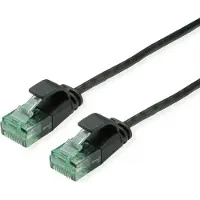 Roline Câble patch RM UTP DataCenter Cat.6A (Class EA), slim, noir, 1,5 m