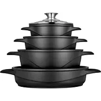 Smile MGK-17 Marmite à soupe Noir Aluminium
