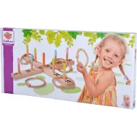 Smoby Jeu de lancer d'anneaux en bois Eichhorn Outdoor