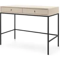 Selsey Coiffeuse Monne - Console de style vintage avec tiroirs, beige, largeur 104 cm