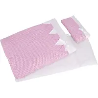 Goki literie de poupée rayures roses