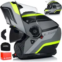LS2 Helmets Casque modulable LS2 FF908 STROBE II Monza noir mat, jaune fluo taille 3XL