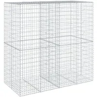 vidaXL Gabion avec couvercle 200x100x200 cm Fer galvanisé