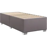 vidaXL Cadre de lit Gris 80x200 cm Similicuir