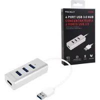 Macally Hub 4 ports USB 3.0 Aluminium