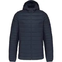 Kariban Veste matelassée légère pour hommes avec capuche