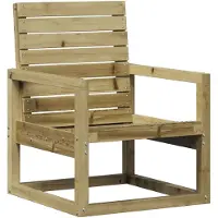 vidaXL Chaise de jardin 57,5x63x76 cm Bois de pin imprégné