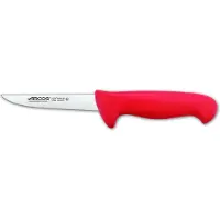 Jamon Couteau à désosser couleur - Prof 294422 en acier inoxydable Nitrum et mangue lame ergonomique en polypropylène rouge et 13 cm de lame, vitrine