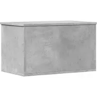 vidaXL Coffre gris béton 60x35x35 cm Bois composite