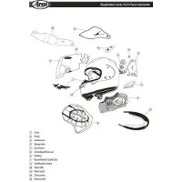 Arai Renegade-v Helmet Front Air Vent Argenté