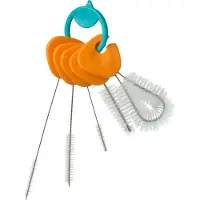 B.Box Un set de 5 brosses pour nettoyer les bouteilles d'eau et les pailles / B.box