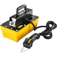 Vevor Pompe hydraulique à air 10 000 PSI, réservoir de 2,3 L, sortie NPT 3/8 pouces, entrée NPT 1/4 pouces, pompe hydraulique à air en plastique avec télécommande