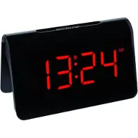 TFA-Dostmann TFA - Réveil radio digital ICON - 60.2543.05 - noir, LED rouge