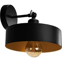 Toolight Applique Murale APP1332-1W Black Gold