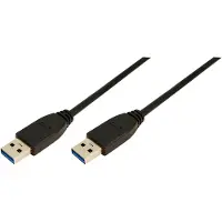 Logilink CU0039 Câble USB 3.0, USB-A - USB-A mâle, 2,0 m,noir