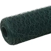 vidaXL Grillage Acier avec revêtement en PVC 25x1,2 m Vert143263