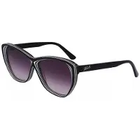 Karl Lagerfeld Lunettes de soleil - - KL6103S - Noir/blanc - Acétate - Forme papillon