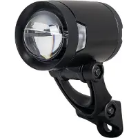 Herrmans Feu avant - - H-Black Pro - LED 200 lumens - Montage guidon et fourche - Couleur noir et argent