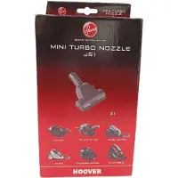 Hoover J51 Mini turbobrosse accessoire d'origine idéal poils d'animaux plastique compatible aspirateurs Athos Telios Plus Rush Extra Sonix Thunder Space Synthesis noir
