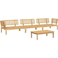 vidaXL Ensemble de 4 canapés de jardin en palettes en bois massif d'acacia