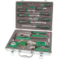 BRÜDER MANNESMANN Jeu d'outils de 24 pièces dans une mallette en aluminium